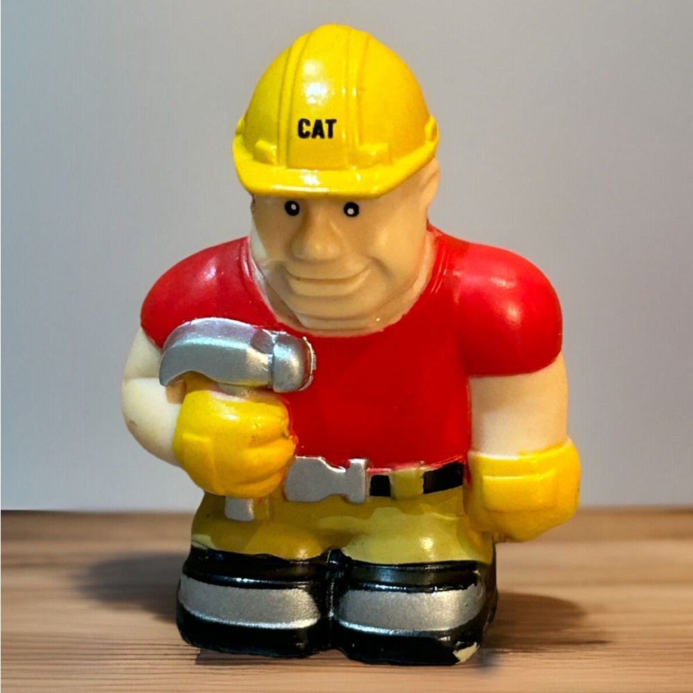 CAT hammer construction worker toy figure man 2.25” Caterpillar